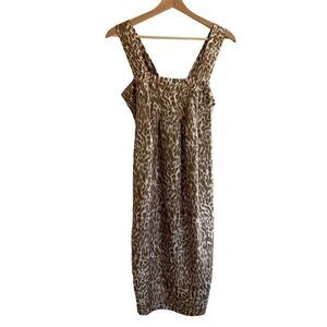 Purificacion Garcia Silk Animal Print Dress Sz 38 US 6